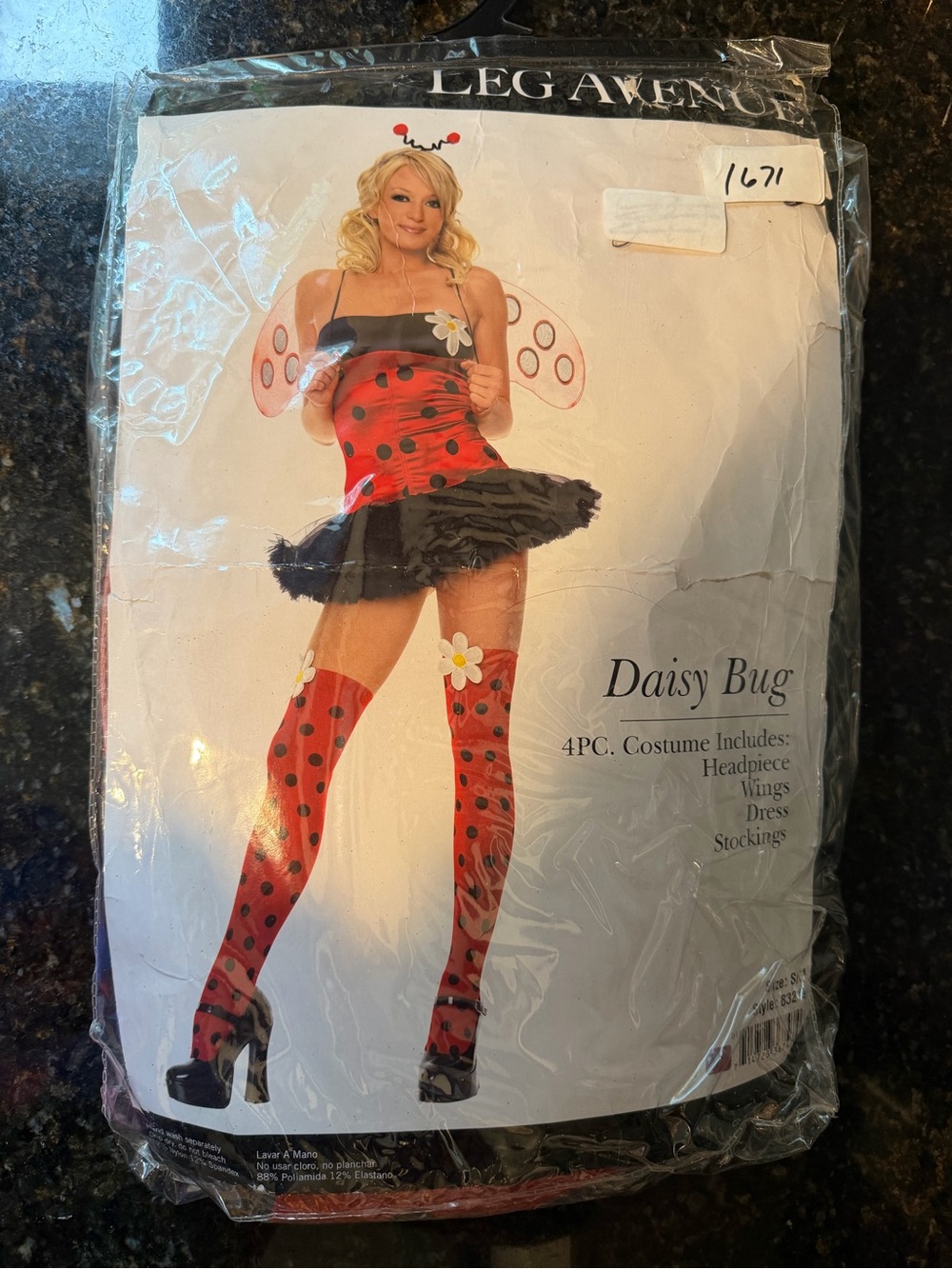Leg Avenue Daisy Bug Ladybug Costume Women’s Size S/M